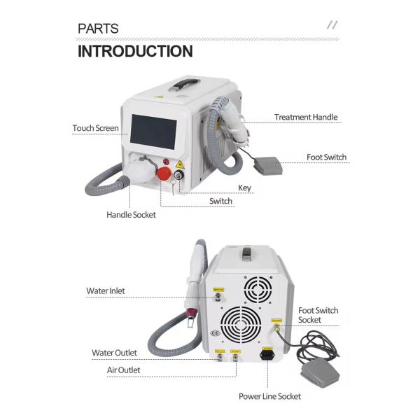 Picosecond Laser Tattoo Freckle Removal Machine For Skin Rejuvenation