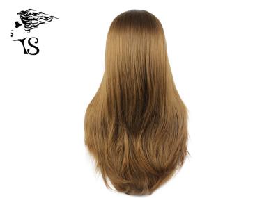 Silky Straight Blonde Synthetic Lace Front Wigs Heat Resistant Long Lasting