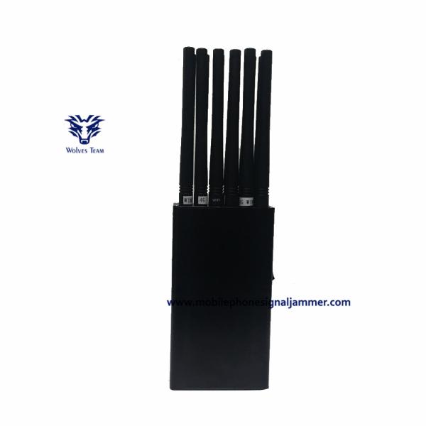 Portable Mobile Phone Signal Jammer WiFi UHF VHF GPS L1/L2/L5 Lojack Remote Control