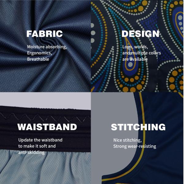 Washable Unisex Basketball Team Uniforms , Anti Bacterial Basketball Jersey Set