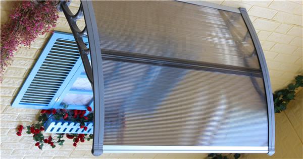 Outdoor Window Polycarbonate Patio Canopy Stainless Steel Support Bar
