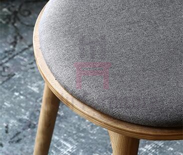 Стулья нордической ткани низкие задние деревянные обедая покрасили крытую коммерчески мебель