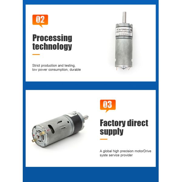 36mm Diameter High Torque Planetary Gearbox Motor For Smart Robot