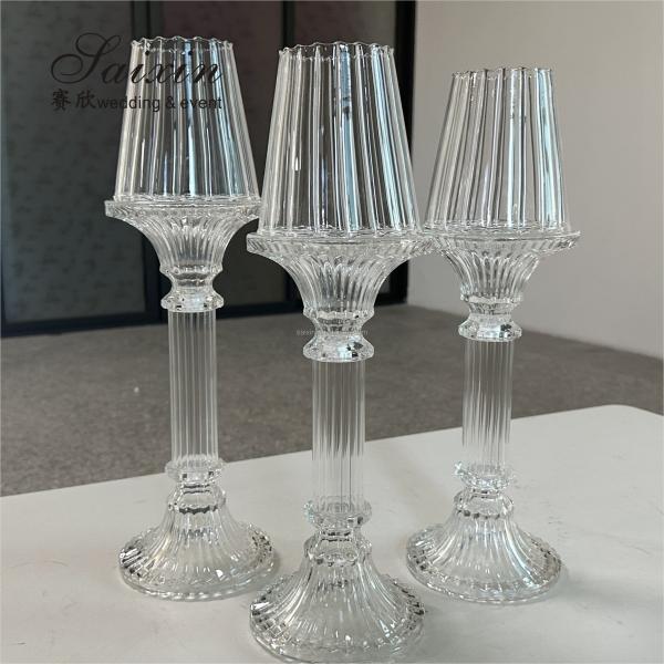 Новый дизайн кристаллической свечи для свадебного украшения