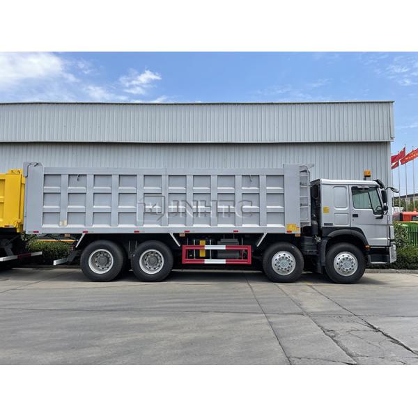 HOWO 8x4 Euro2 371hp Tipper Dump Truck With 2 Alarm Lamp