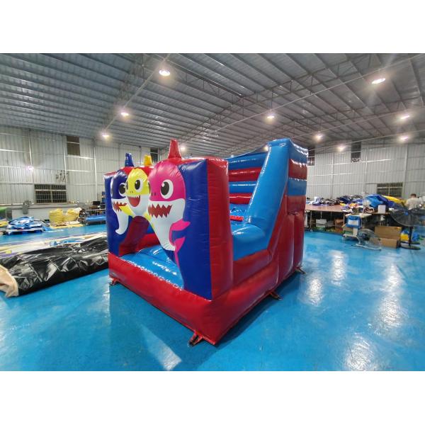 Огнеупорный 0,55 мм надувный скачок дом детская акула мультфильм тема взрыв вверх скачок дом