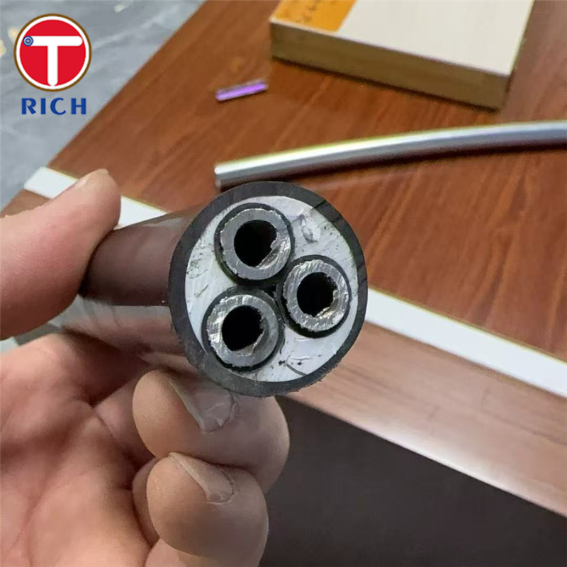 Multi-Core Stainless Steel Seamless Tube with Plastic Coating for Shipbuilding in 304L/316L/Duplex 2205 Grades and Cold Drawn/Hot Rolled Techniques