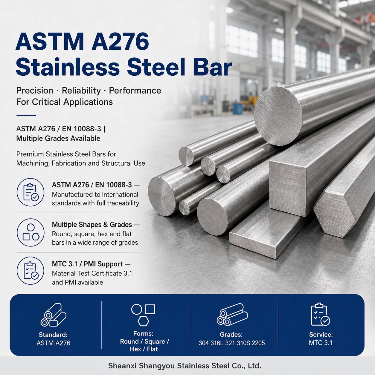 ASTM A276 Stainless Steel Bar