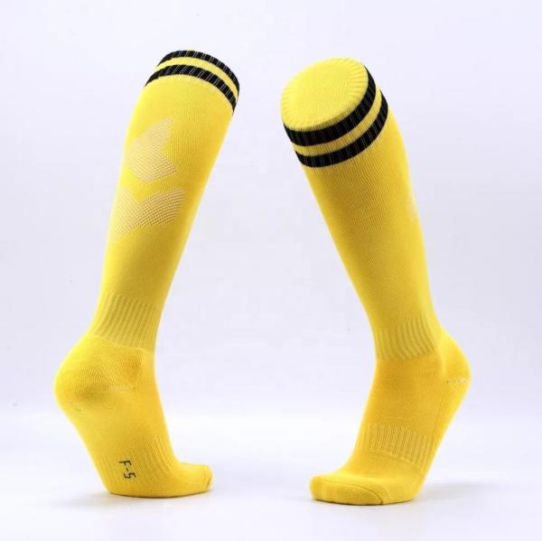 2021 Non-slip Football Socks for Outdoor Sports and Gym Thick Compression Stockings