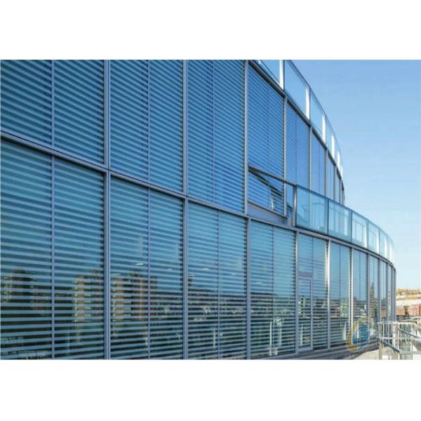 Office Building Reflective Float Glass 2mm - 19mm Thickness Reflective Blue Glass