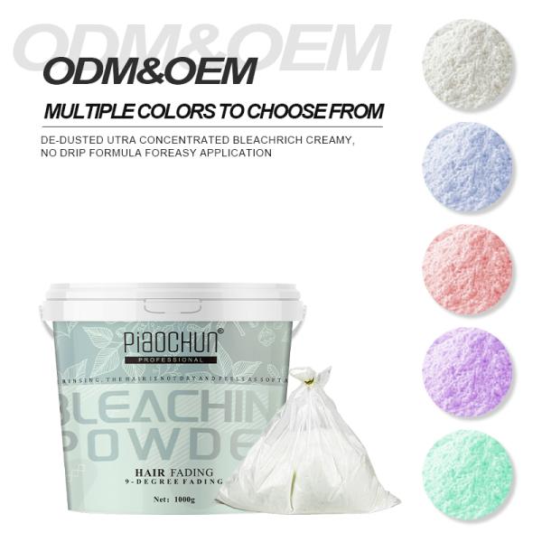 High Salon Professional 1000g Lightener Hair Coloring Powder 8-9 Level Skin-Friendly Strong Fade Effect Premium Hair Bleach