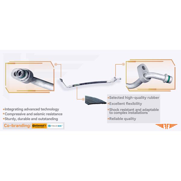 D40 4.0L 92490-ZS50A Nissan Frontier N50 Discharge AC Pipeline For 05-12