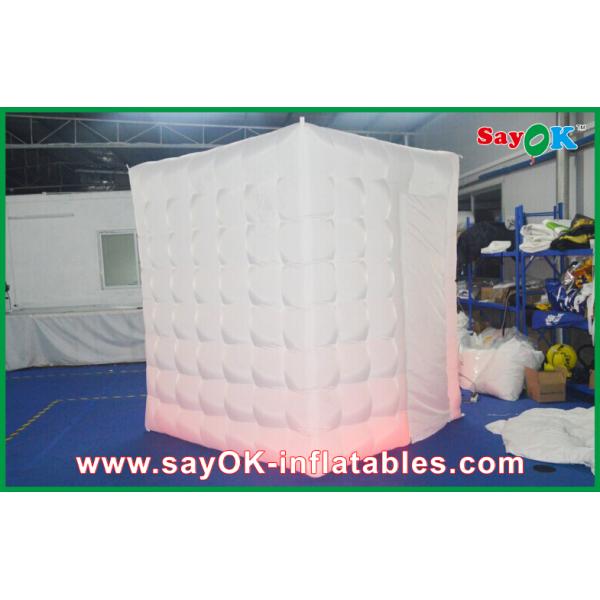 Advertising Booth Displays Durable Inflatable Photo Tent One Side Door For Wedding Ceremony