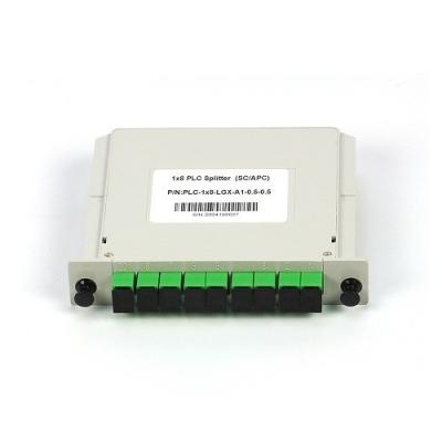 1x8 SC/APC Fiber Optic Splitter Single Mode LGX Cassette In FTTx