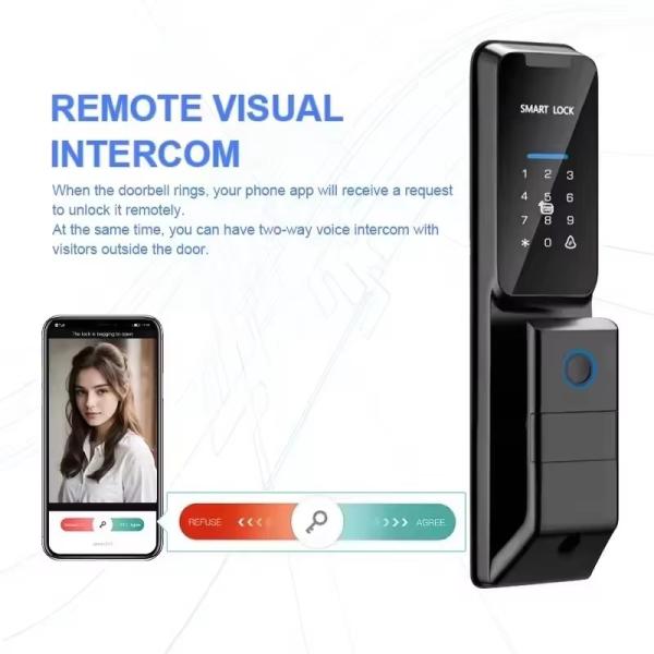 Tuya Smart Door Lock T5 - Fingerprint & Password, 40-90MM Door Thickness