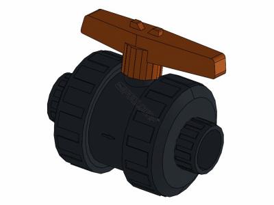 4 Inch CPVC PVC True Union Ball Valve Manual Socket Medium Temperature