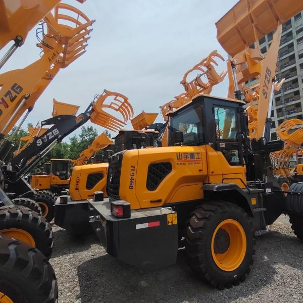 Accurate Material Loading with Yellow Portable Compact Loader and Euro 5 Engine