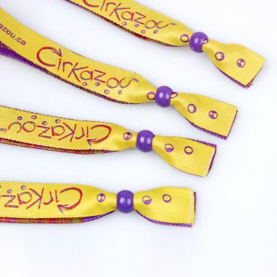 RFID Polyester Woven Wristband for Evening/Party/Festival and Gift ,wristband closoure
