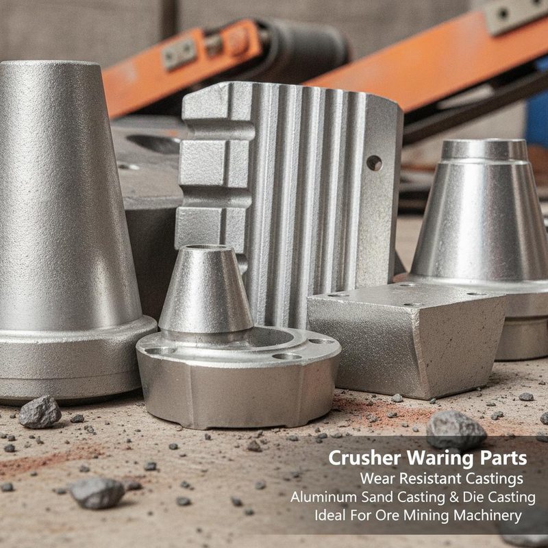 Wear Resistant Castings Crusher Wearing Parts Blow Bar with 500-540 HB Hardness Aluminum Sand Casting and Sand Mould Casting