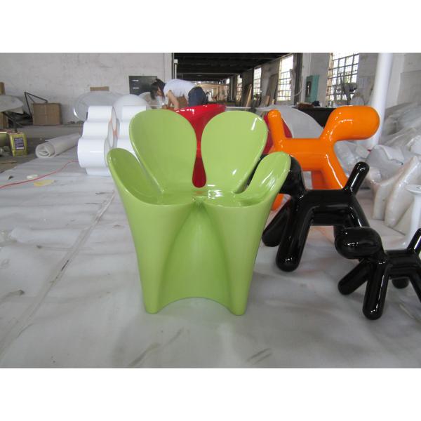 Ron Arad Clover Fiberglass Arm Chair Flower Shape Customized For Living Room