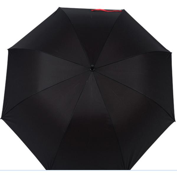 Minimanist Design Style Auto Open 30 Inch Windproof Pongee Golf Umbrella with Print Logo