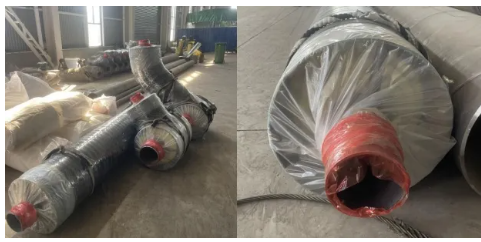 Prefabricated Insulated Steel Pipe With Polyurethane Foam For Underground Installation