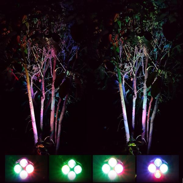 Modern Outdoor Luminaires Portable Led Solar Garden Color Changing Spotlight Supply IP65