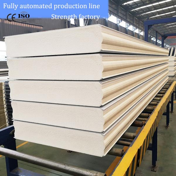 Outdoor PU Polyurethane Composite Panels For Cold Room Sandwich Board With Metal Panel