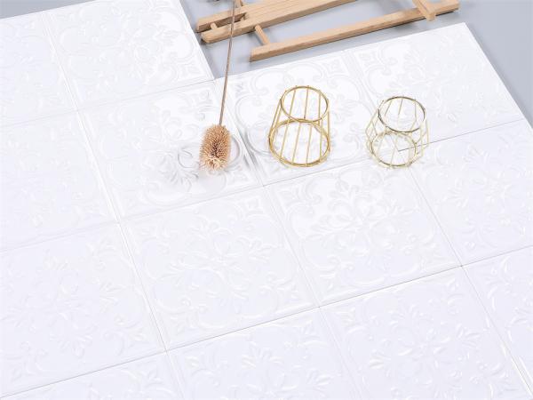 White Ceramic Rustic Tile 20x20cm for Floor and Wall
