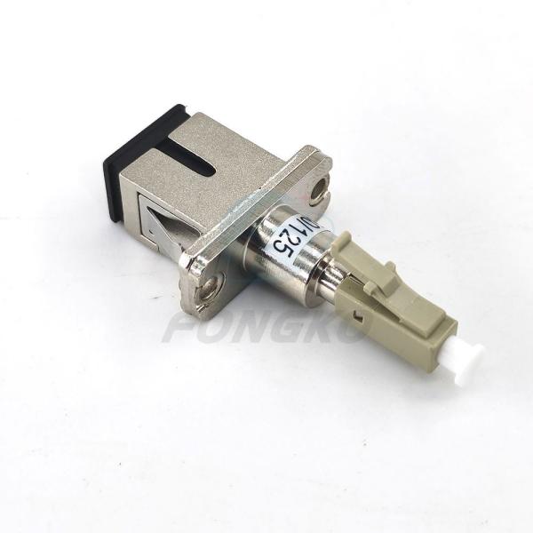 50/125 de homem fêmea multimodo do ABS do LC do metal do SC do adaptador da fibra ótica para transformar