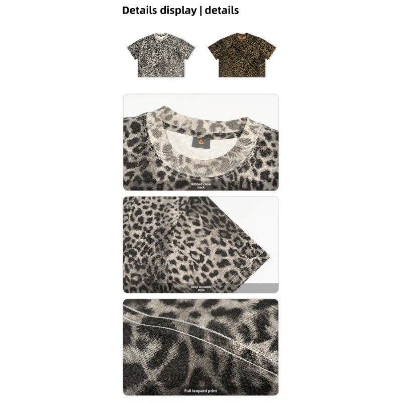 Customized Crop Oversized Short-sleeved Men's T-shirt Camouflage Pattern Blank Breathable Quick Dry Knitted 2026 New Style