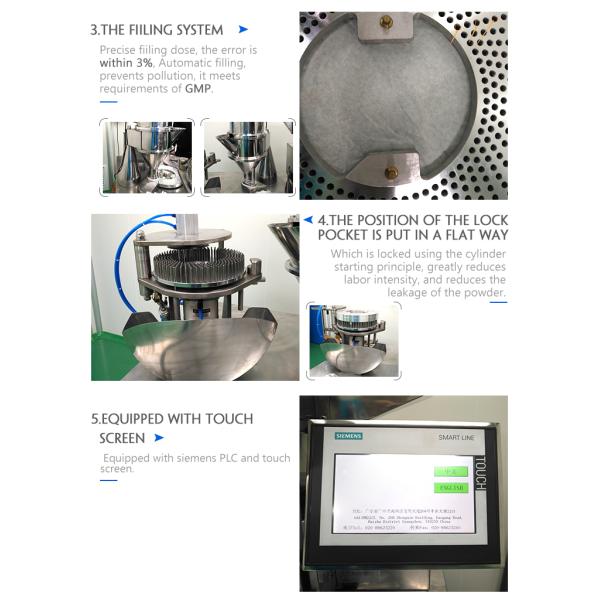 SS Pharmaceutical Pill Capsule Filling Machine Medicine Filling Machine