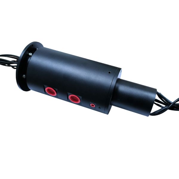 Integrated Slip Ring with 14MPa Ultra-High Pressure Oil Circuit, 16-Channel High-Current Power Matrix, and IP51 Protection for Heavy-Duty Applications
