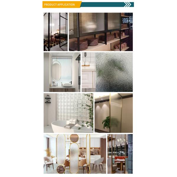 Shinerising 5mm 8mm 2100mmx2400mm Ultra Clear Moru Figured Glass for Chinese Furniture