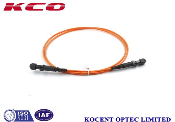 MTRJ Duplex Armored Fiber Optic Patch Cable Diameter 3.0mm OM1 Orange