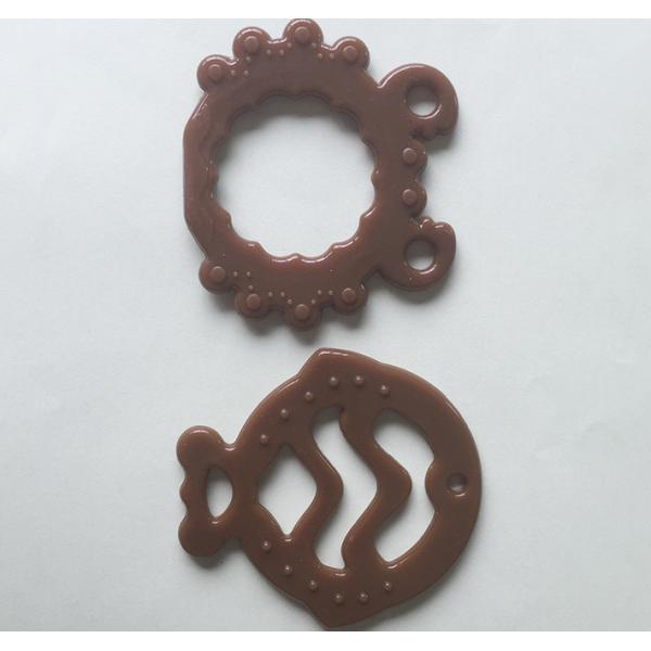 Non Toxic BPA Free Natural Rubber Teether Animal Shaped For Newborn Infant