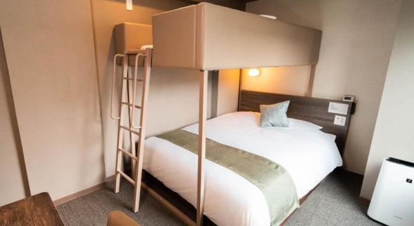 Tuvalu hotel apartment furniture small room furniture supplier by bunk bed with storage cabinet and seating sofa