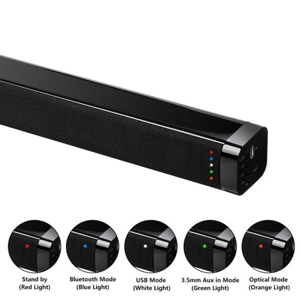 Vofull TV Soundbar 20W 5.0 Speakers Wireless Sound Bar 3D Stereo Subwoofers with Remote Control