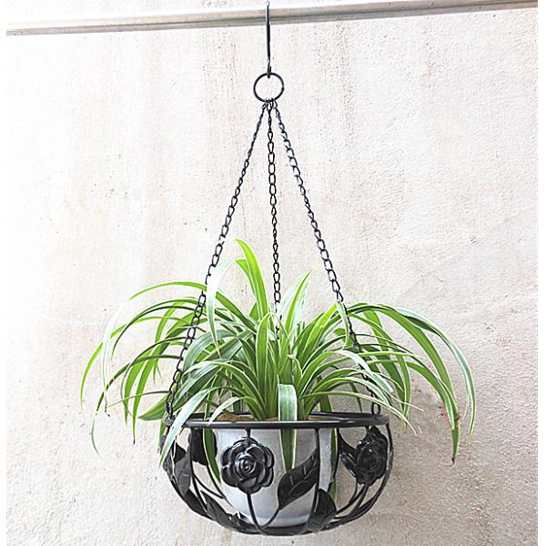 Iron Balcony Flower Pot Hanging Basket