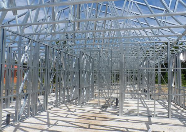 Casa de aço pré-fabricada do estilo de Nova Zelândia, casa de campo pré-fabricada da instalação rápida