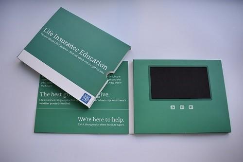 Tft Screen Digital Recordable Video Greeting Card For Financial Services Organications