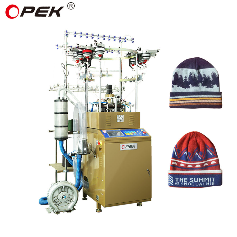 Single Knitting Method OPEK 365 Computerized Jacquard Knitting Machine