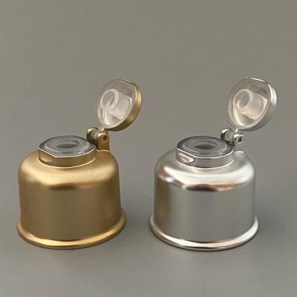 24mm Plastic Cap Gold Silver Plastic-Aluminum Cover Cosmetic Bottle Caps with AL701
