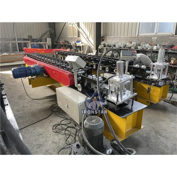 “Perforated Door Shutter Roll Forming Machine with 3-Ton Manual Decoiler & Hydraulic Automatic Slat Production”