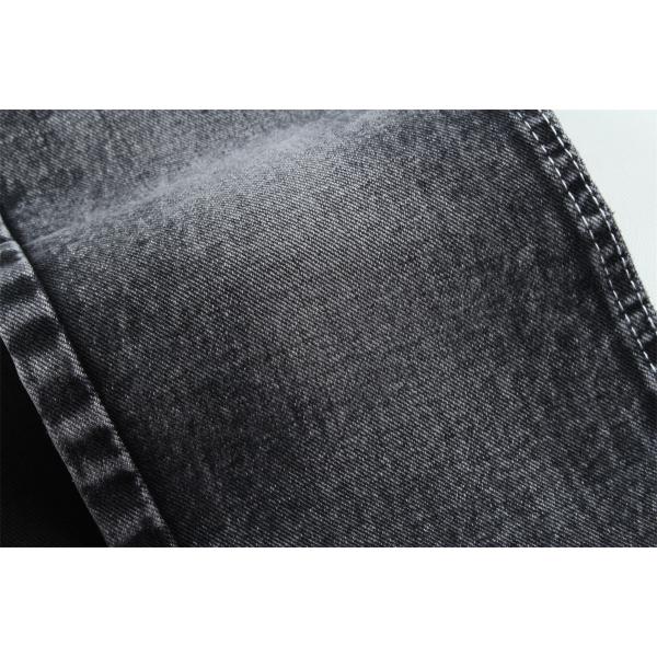 190cm 13oz Black Black Cotton Polyester Rigid Denim Fabric For Jeans