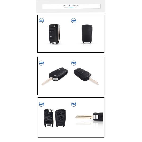 Folding Flip Remote Car Key Shell 2 Buttons For Chevrolet Epica