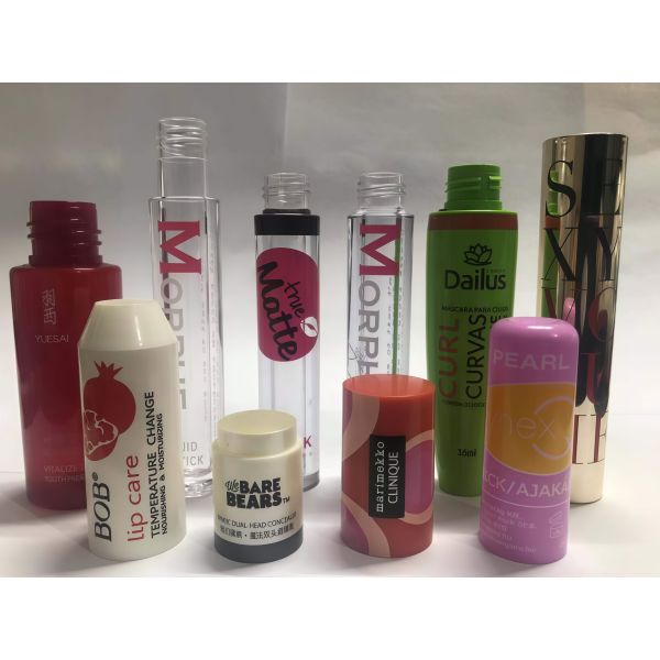 Cylindrical 2 Color Screen Printing Machine Automatic For Lipstick Tubes Plastic Bottles