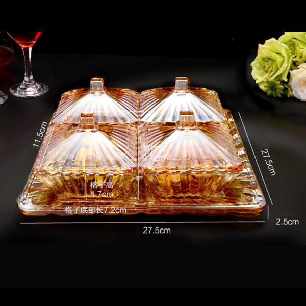 Supermarket Dessert Chocolate Candy Glass Split Trays