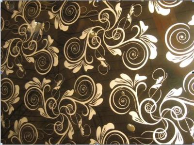 Brown SUS430 Decorative Embossing Stainless Steel 1000mm Width