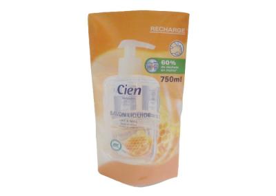 750ml Personal care Stand Up Pouches Bottom Gusset Three Side Sealed